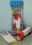 (image for) Red Cab with Scoop Blank Pez Truck DIY Stickers MIB