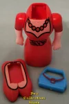 (image for) Red Dress Pez Body Parts from Series 1 Loose