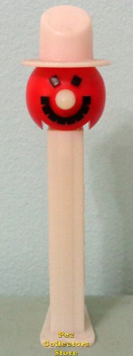 (image for) Red Face Snowman Misfit Pez on White Stem Loose