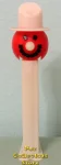 (image for) Red Face Snowman Misfit Pez on White Stem Loose