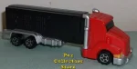 (image for) Red Cab big Stacks on Black trailer Rigs Truck Pez Loose