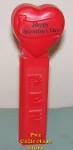 1996 Original Happy Valentines Day Heart Pez Red on Red Loose