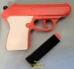 PEZ Walther PPK Candy Shooter Gun Reddish Orange with Clip