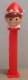 (image for) 2016 Christmas Elf Red with White Trim Pez Loose
