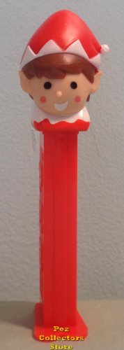 (image for) 2016 Christmas Elf Red with White Trim Pez Loose