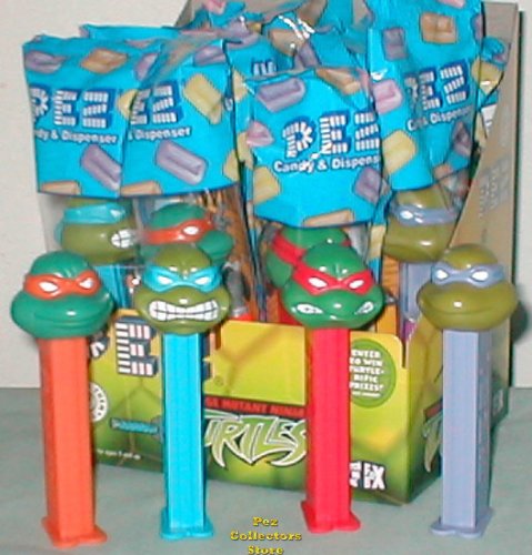 (image for) Revised Teenage Mutant Ninja Turtles Set of 4 Pez MIB!