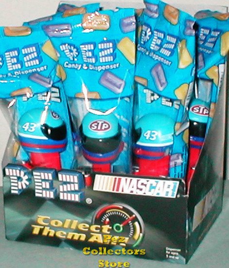 (image for) Richard Petty STP PEZ Helmet - Set of 10 + Display! - Click Image to Close