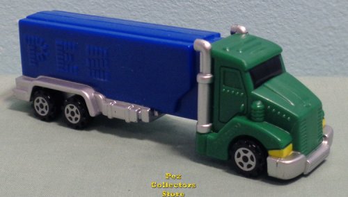 (image for) Green Cab Big Stacks on Blue trailer Rigs Truck Pez Loose