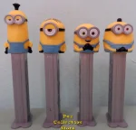 (image for) Minions Rise of Gru Pez Set Stuart, Kevin, Bob, and Otto Loose