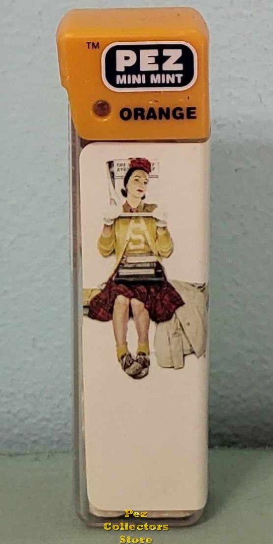 (image for) Rockwell Glamour Girl Pez Mini Mint - Orange - Click Image to Close