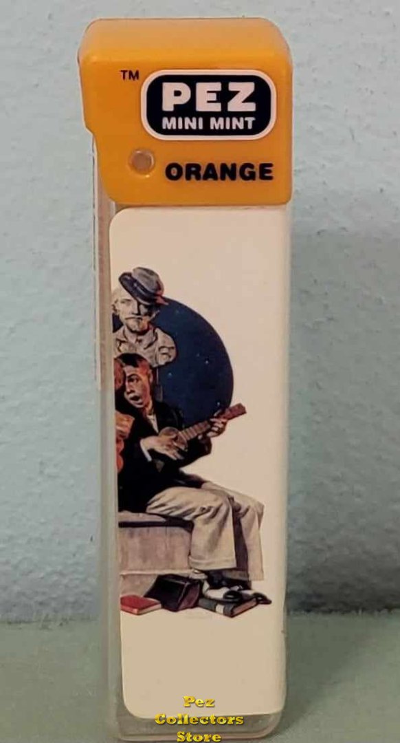 (image for) Empty Rockwell Serenade Pez Mini Mint - Orange - Click Image to Close