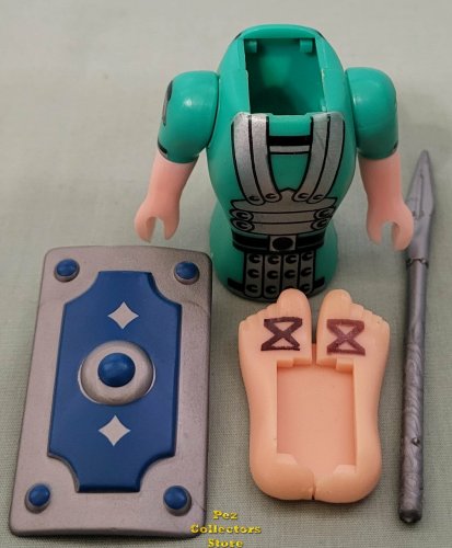 (image for) Roman Soldier with Diamond Shield Pez Body Parts from Series 2