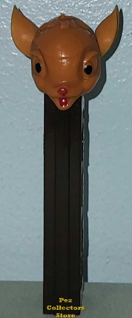(image for) Vintage Rudolph the Red Nose Reindeer Pez with Red Tongue 3.9 Austria No Feet