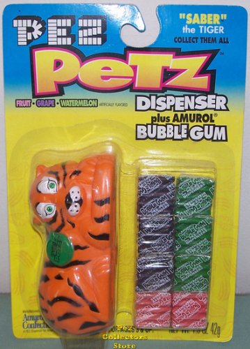 (image for) Pez Petz Saber the Tiger MOC