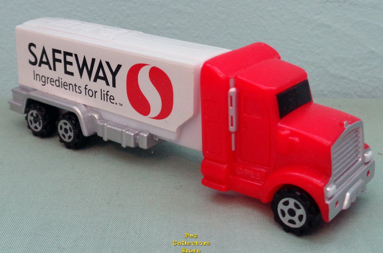 (image for) Safeway Grocery Hauler Truck Rig Promotional Pez Loose - Click Image to Close