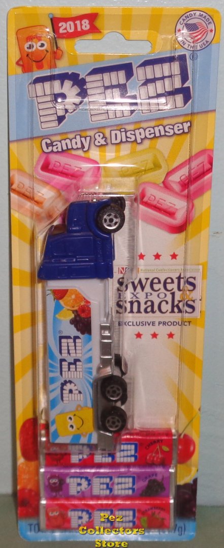 (image for) 2018 Sweets and Snacks Expo Pez Truck with PEZ graphics MOC - Click Image to Close