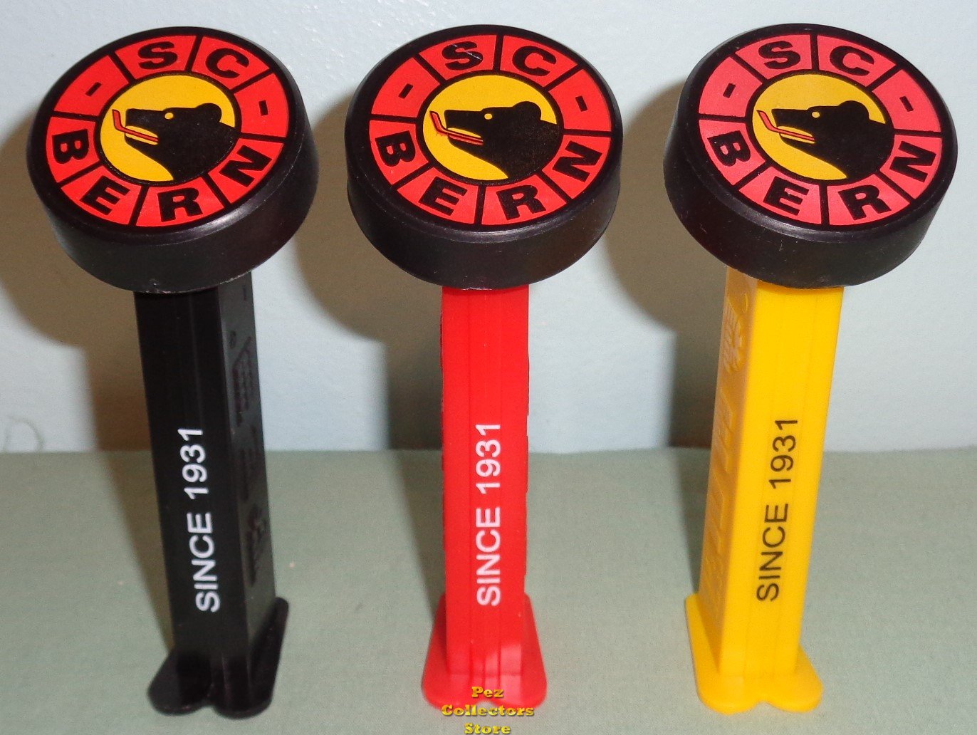 (image for) Switzerland SC Bern Hockey Pez Set of 3 Loose - Click Image to Close