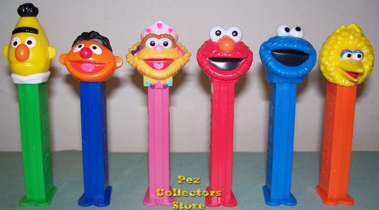 (image for) Sesame Street Complete Set of 6 Pez Loose! - Click Image to Close