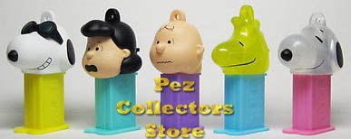 (image for) Set 048 Peanuts 2 Snoopy 40th Anniv. Mini Pez Dispenser set of 5