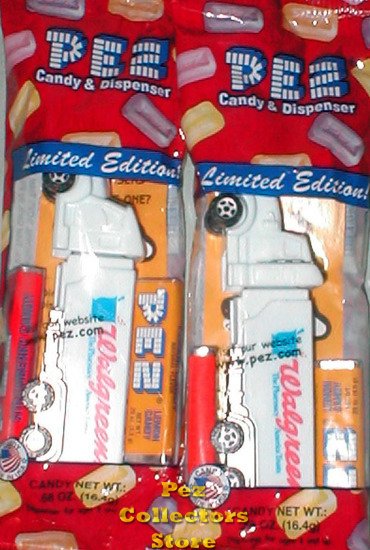 (image for) Set of 2 Limited Edition Walgreens Pez Trucks MIP