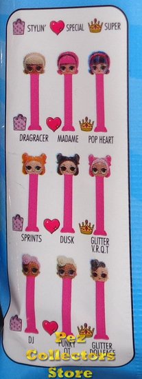 Set of 3 Different LOL Surprise Mystery Dolls Pez Pink Polybag