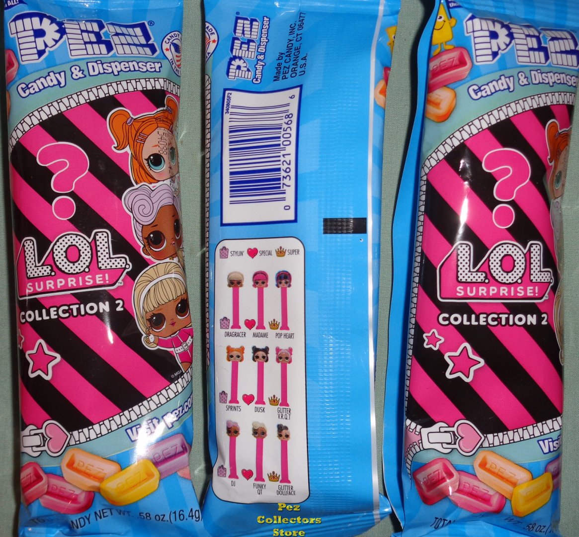 (image for) Set of 3 Different LOL Surprise Mystery Dolls Pez Pink Polybag - Click Image to Close