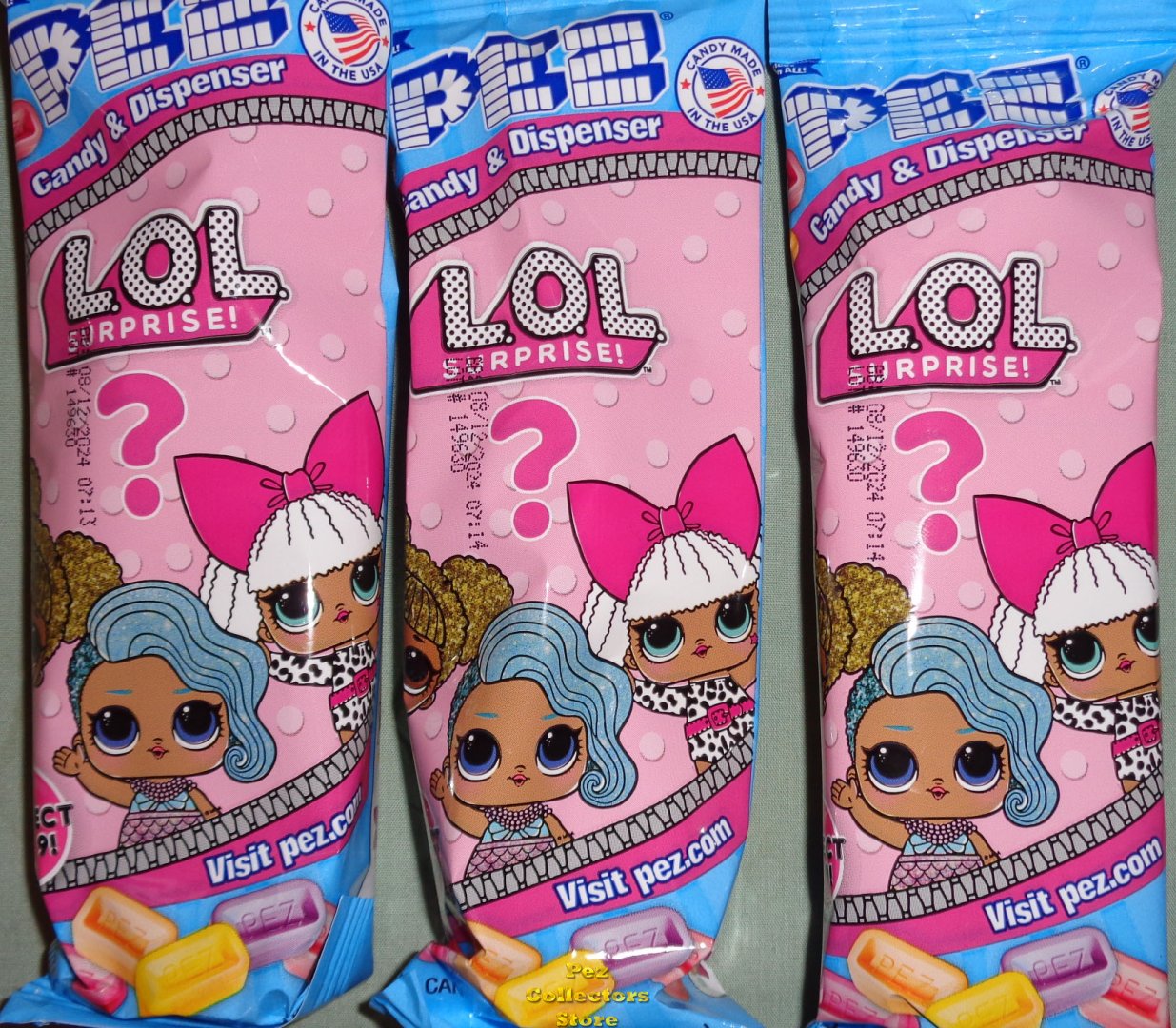 (image for) Set of 3 Different LOL Surprise Mystery Dolls Pez Pink Polybag - Click Image to Close