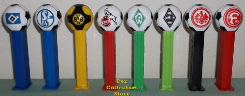 (image for) German Football Club Pez Soccer Balls Set of 8 Loose - Save on S