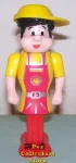 Shell Gas Pez Pal Boy with Black Hair and Body Parts