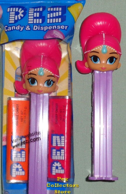 (image for) Shimmer the Pink Hair Genie Pez MIB - Click Image to Close