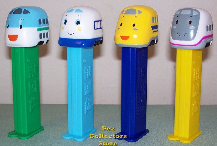 (image for) Shinkansen Train Pez Set of 4 - Sanrio