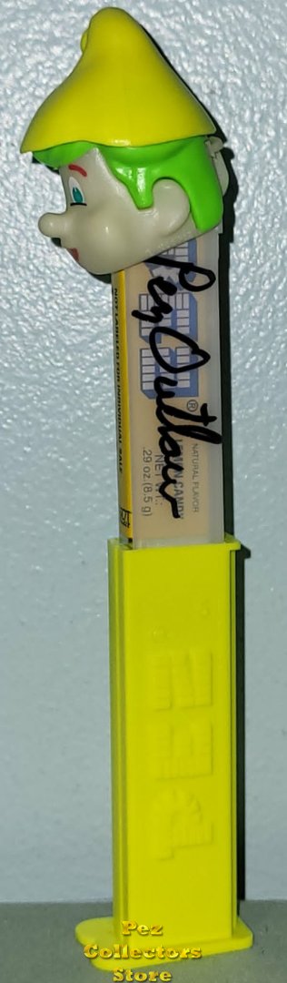 Modal Additional Images for Steve Glew Pez Outlaw Signed Glow In The Dark Alpine Pez Pal with Green Hair Neon Yellow Stem