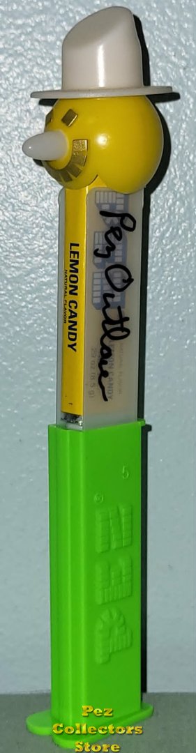 Modal Additional Images for Steve Glew Pez Outlaw Signed Misfit Snowman Pez on Green Stem Loose