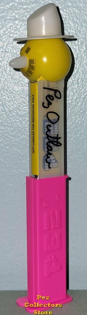 Modal Additional Images for Steve Glew Pez Outlaw Signed Misfit Snowman Pez on Pink Stem Loose