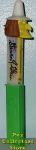 (image for) Steve Glew Pez Outlaw Signed Misfit Witch Pez Yellow Face White Hat on Green Stem Loose