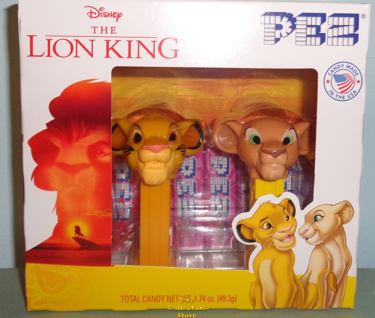 (image for) Lion King Mini Pez Pair Simba and Nala Twin Pack