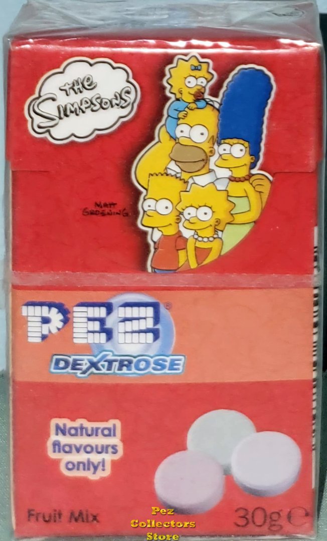 (image for) The Simpsons Family PEZ Dextrose Natural Flavors Only in Sealed Box