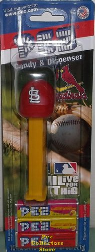 (image for) St. Louis Cardinals MLB Baseball Cap Pez MOC