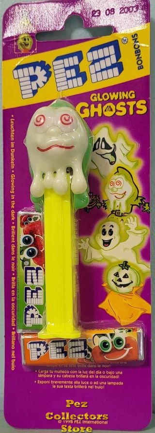 (image for) Slimy Sid Pez Glowing Ghost on European Shrink Card