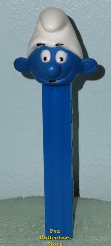 (image for) Smurf A Pez with Tongue on Blue No Feet 3.9 Austria Stem Loose