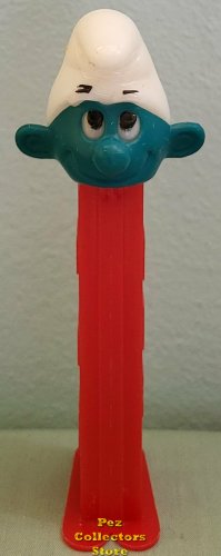 (image for) Series 1 Smurf Pez Big Eyes Red 3.9 TF No Country Stem