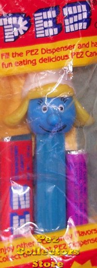 (image for) Smurfs Series I Smurfette Pez with Eyelashes & Mouth 3.9 MIB