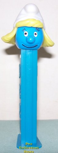 (image for) Smurfs Smurfette Pez with Printed Eyelashes & Mouth on 3.9 thin
