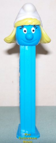 (image for) Smurfs Series I Smurfette Pez with Eyelashes No Country