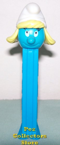 (image for) Smurfs Series I Smurfette Pez with Eyelashes 3.9 Thin Feet