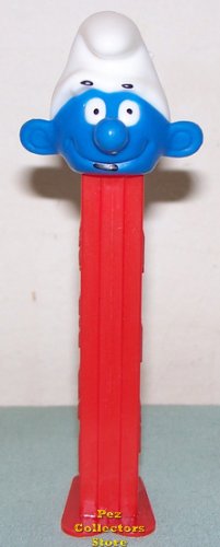 (image for) Series 1 Smurf Pez with Tongue and Tiny Eyes on Red 3.9 TF St