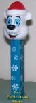 (image for) 2007 Snowflake Stem Christmas Icee Bear With Cap Pez Loose