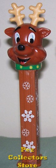 (image for) 2007 Snowflake Stem Christmas Reindeer Pez Loose - Click Image to Close