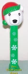 (image for) 2009 Christmas Polar Bear Pez with Snowflake Green Stem Loose