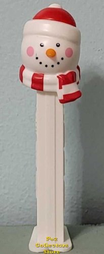 (image for) 2019 Beanie Cap Snowman with Red and White Scarf Pez Loose Save on Shipping